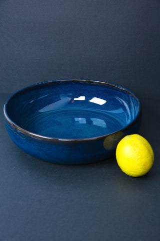 Stoneware Shallow Serving Bowl | EWA 60 oz