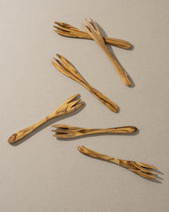 Natural Olive Wood Tapas Fork